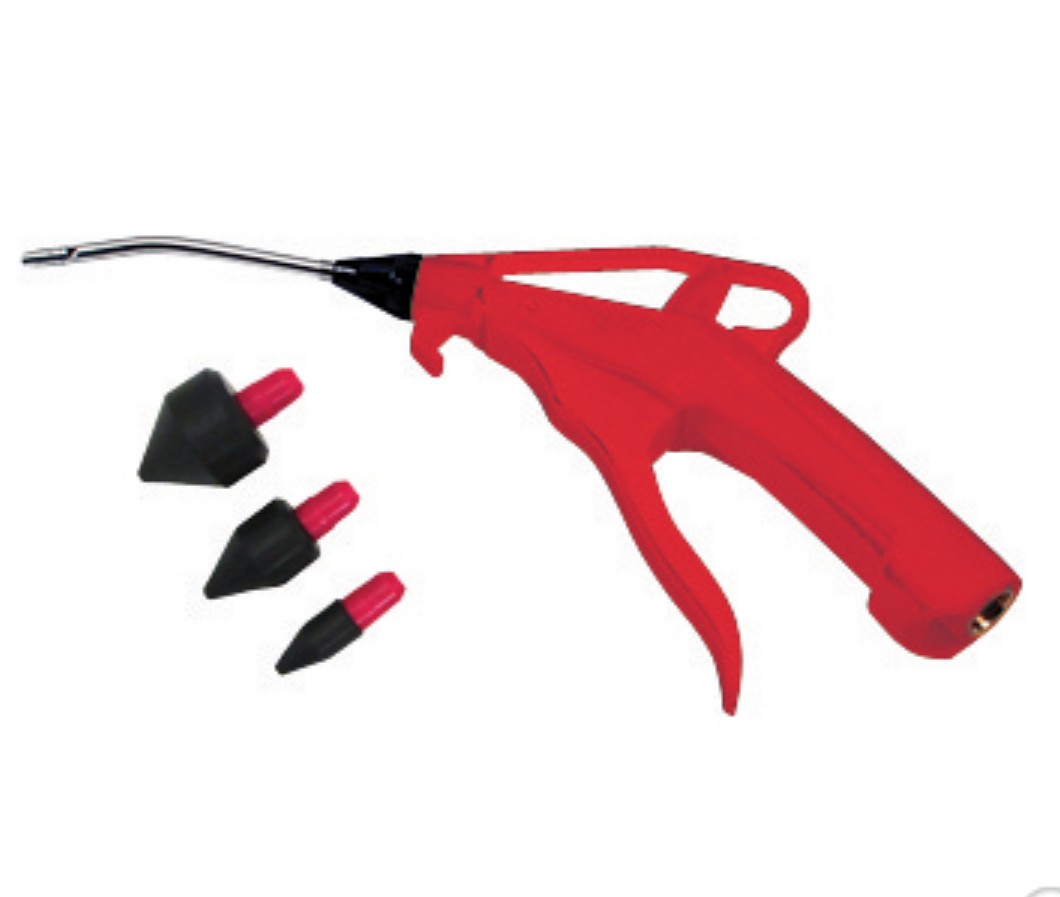 4” Air Blow Gun With 3 Rubber Tips